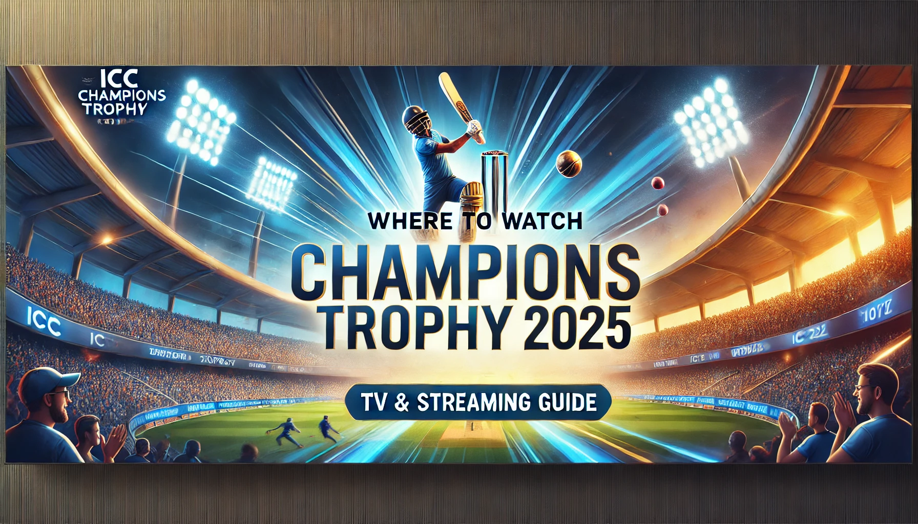 Watch Champions Trophy 2025 Live in India and worldwide. Get details on TV broadcasts, online streaming, and mobile apps.